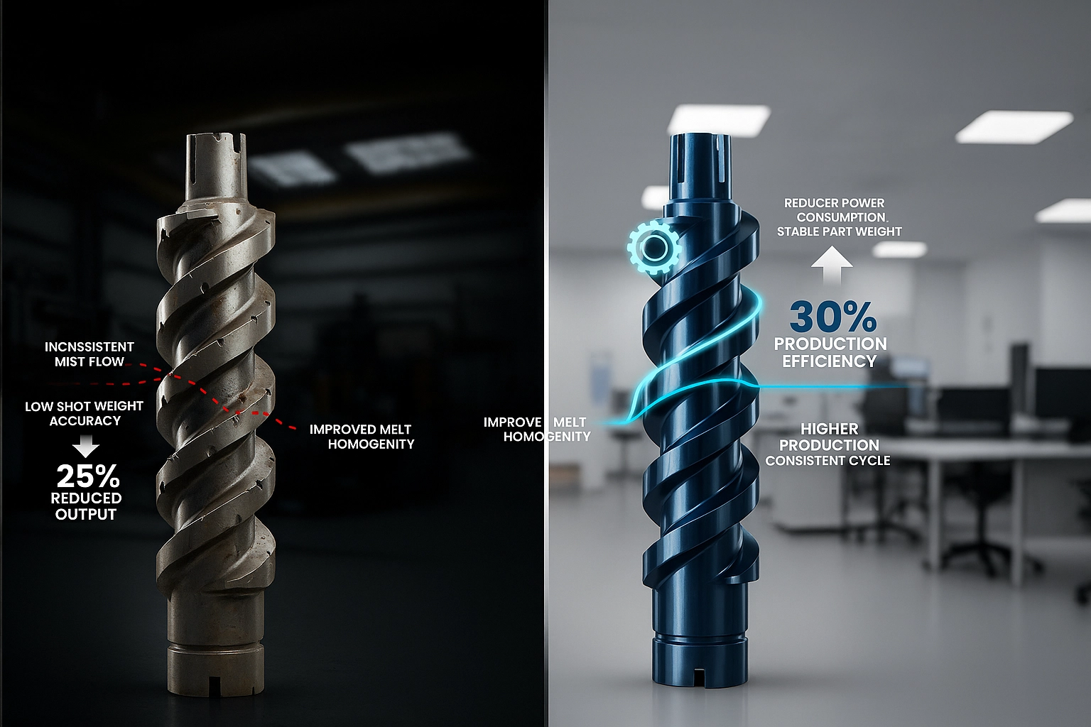 How A Reworked Screw Barrel Transformed Production Efficiency By 30%